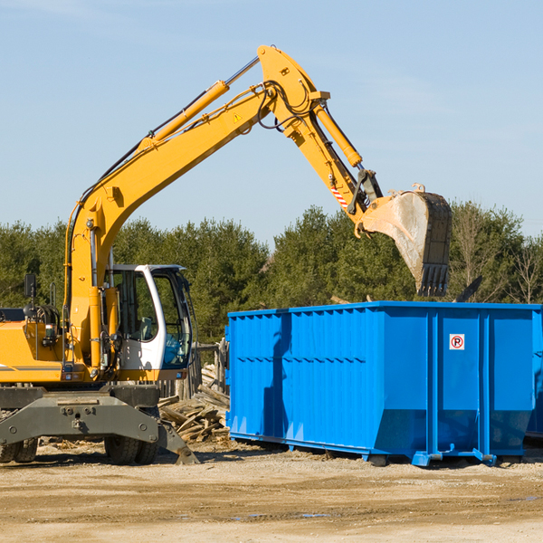 what size residential dumpster rentals are available in Hopedale